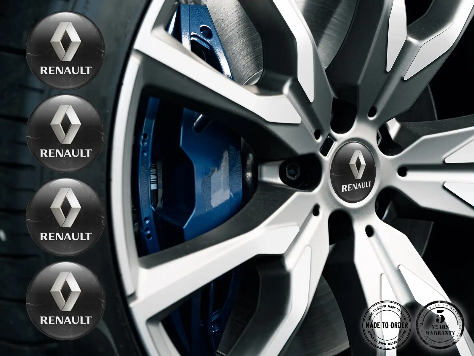 Renault Radplaketten Ausgabe Premium Auto-Labels